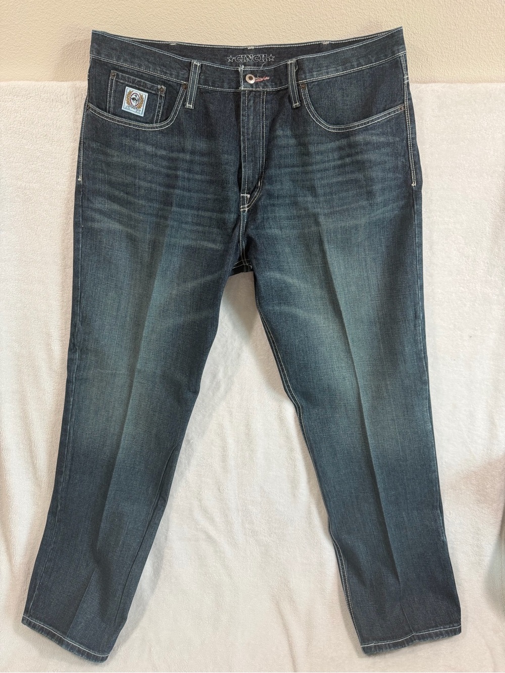 Cinch White Label Jeans Men 42x34 MB92834019 Dark Stone Relaxed Straight Cowboy